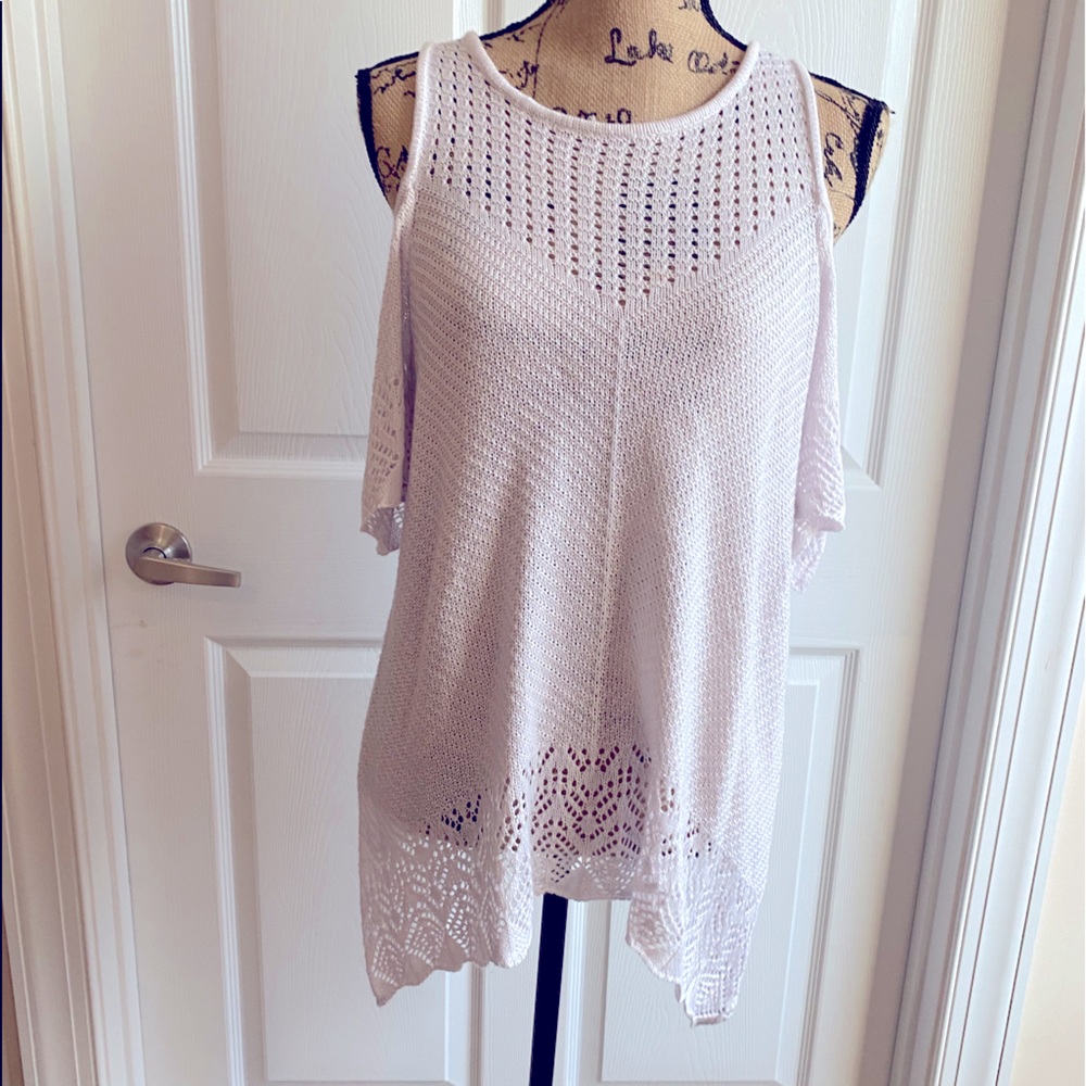 Pullover crochet lace sweater